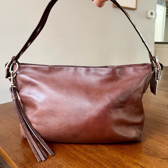 Coach Handbags - ‼️SOLD ‼️Vintage Coach East West Legacy Shoulder Bag in Mahogany Y2K 2006